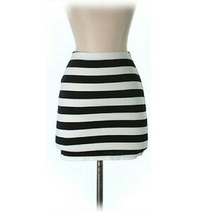 Emma & Sam Black & White Striped Mini